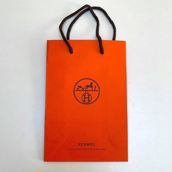🆕 NEW HERMES Extravagent Gift Bag Size 6" × 8.5" - Picture 2 of 5